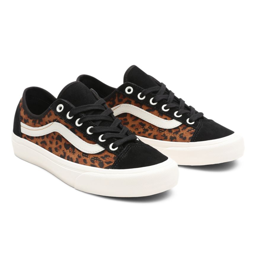 Vans Suede Leopard Style 36 Decon SF Dam Vita/Svarta - Vans Surf Skor Billigt (FCTEY9154)